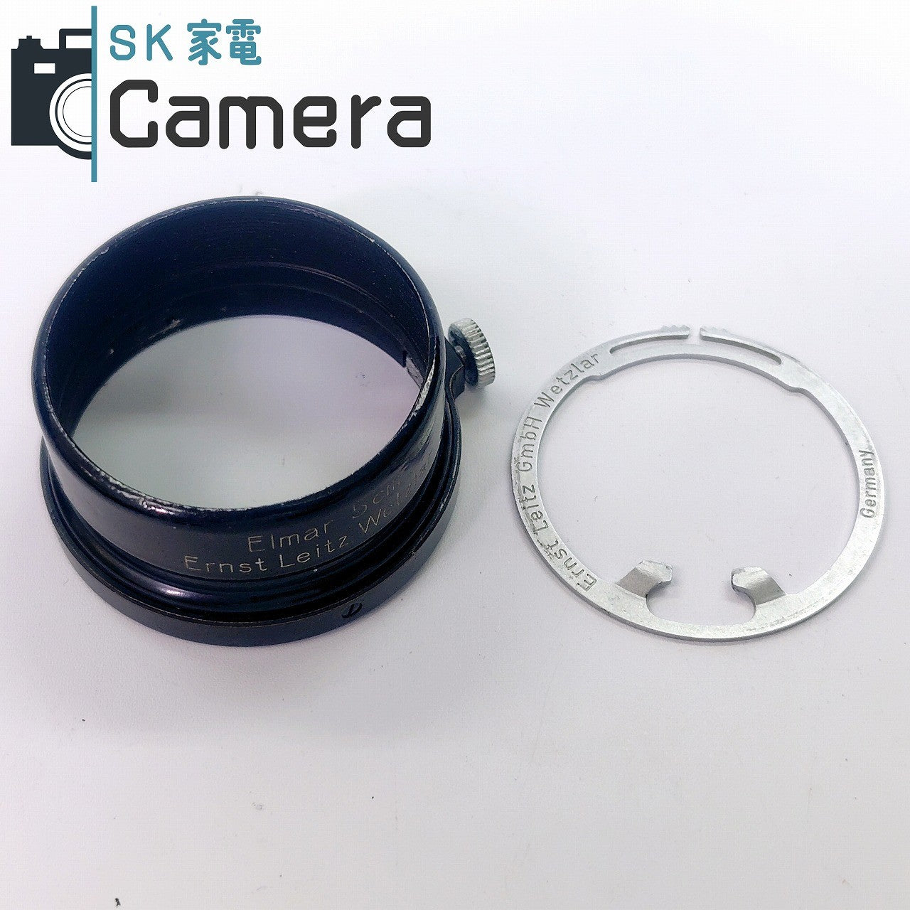Leica Leitz Lens Hood FISON BLACK VOOLA 絞り調整リング付 Elmar 5cm F3.5 用 フィソン フード