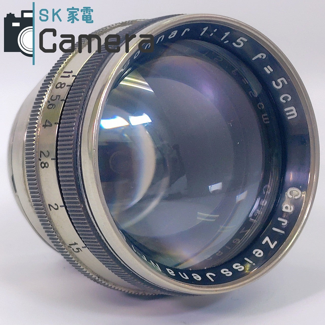 Carl Zeiss Jena Sonnar 5cm F1.5 ニッケル コンタックス ブラック ゾナー 2025年9月清掃済