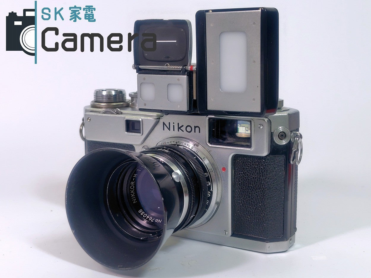 Nikon S4 NIKKOR-H 5cm F2 Nikon S用メーター 露出計 ブースター 元箱 フード キャップ付 2025年7月修理 ニコン