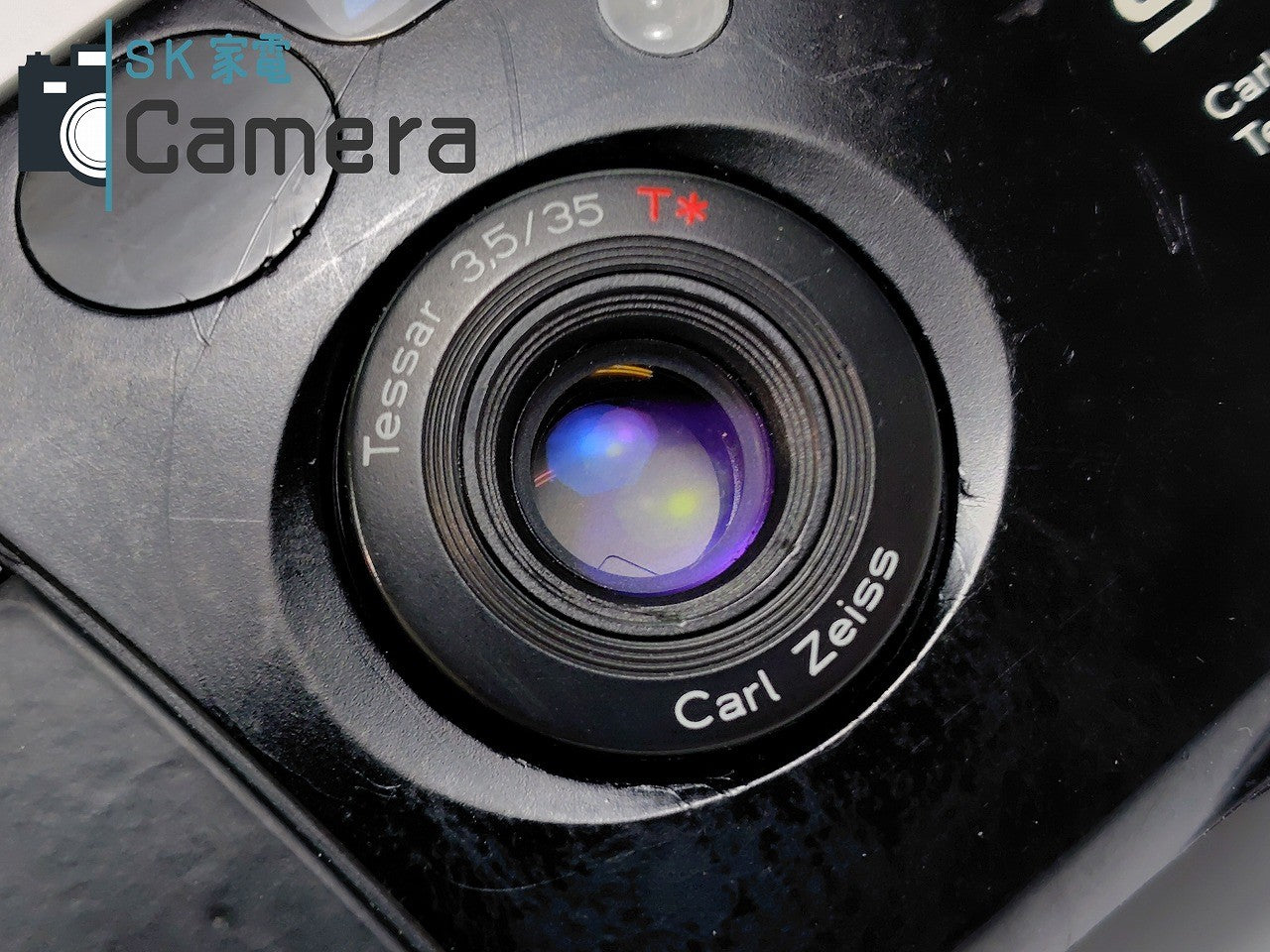 【実用】 KYOCERA Slim T 京セラ スリム T コンパクトフィルムカメラ Carl Zeiss Tessar 35mm F3.5 T* SlimT ブラック