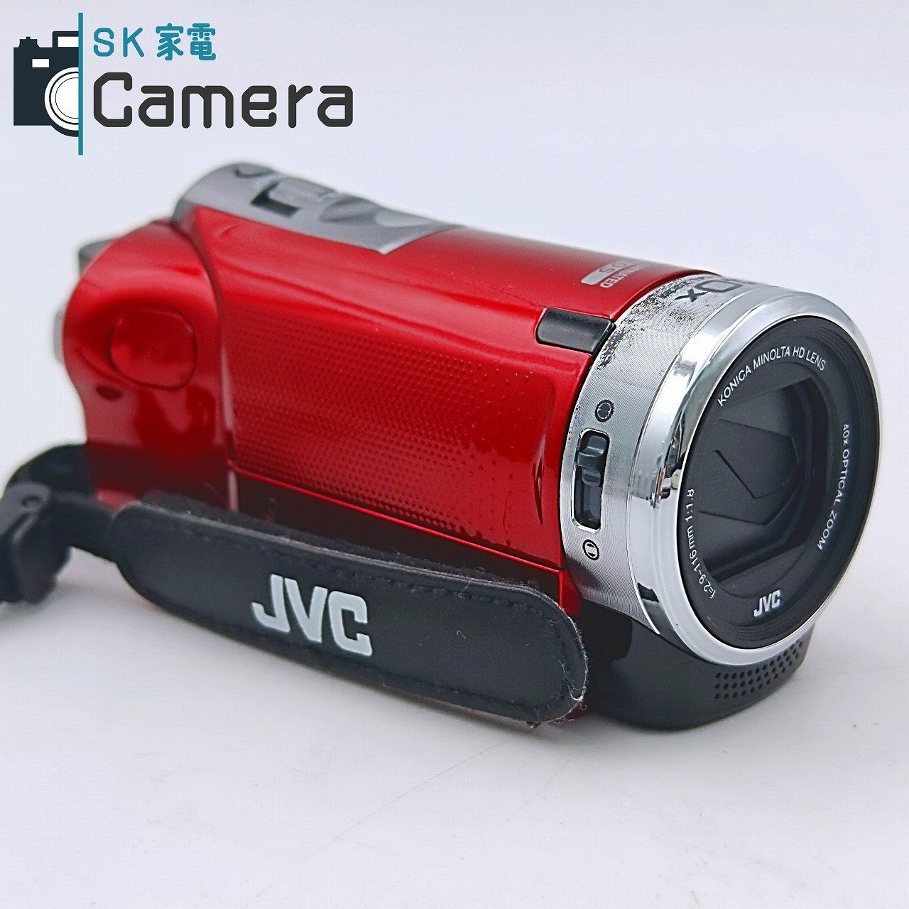 【中古】 JVC ケンウッド Everio GZ-HM390-R エブリオ デジタルビデオカメラ 充電アダプター付