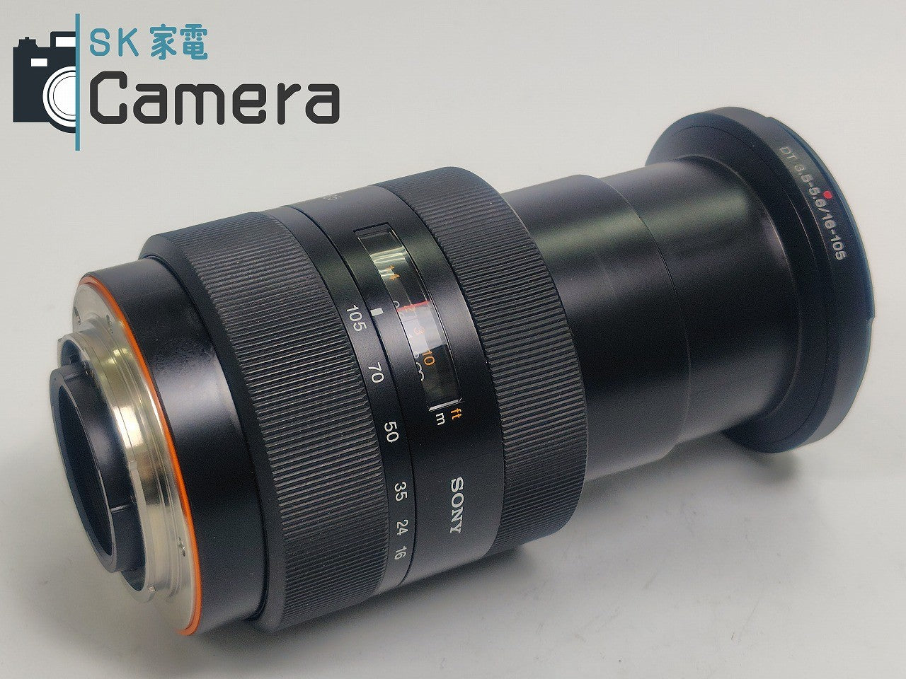【実用】 SONY DT 16-105mm F3.5-5.6 SAL16105 フード付き ソニー