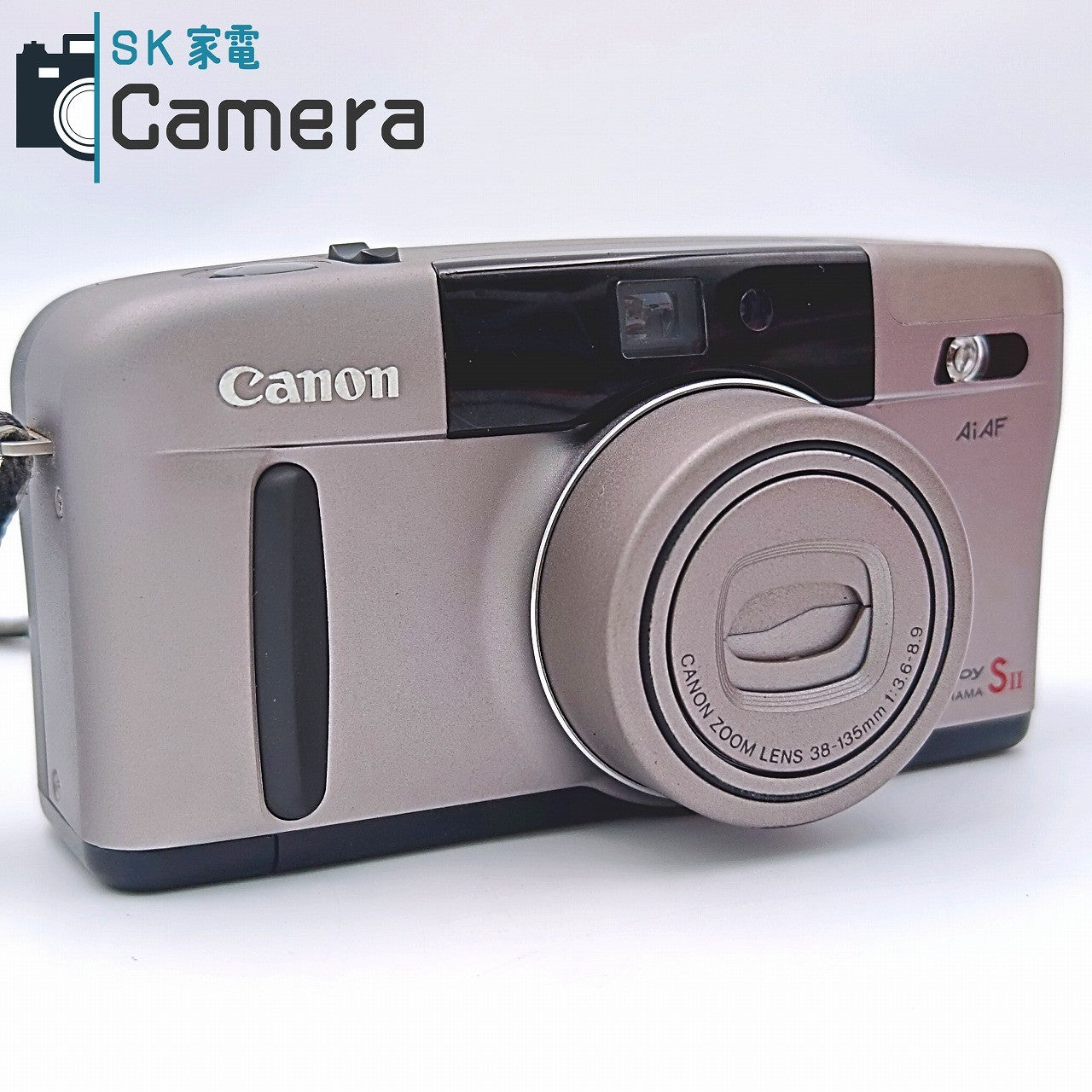 【中古】 Canon Autoboy SII PANORAMA AiAF テスト用フィルムにて確認済み キャノン オートボーイ コンパクトフィルムカメラ 箱付