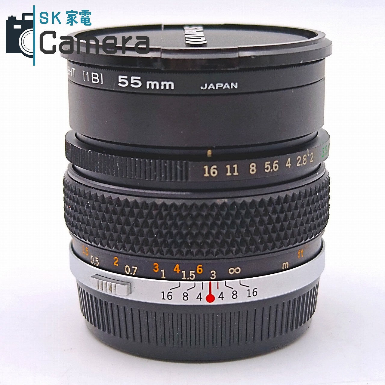 【中古】 OLYMPUS OM-SYSTEM ZUIKO MC AUTO-W 35mm F2 オリンパス キャップ フィルター 付