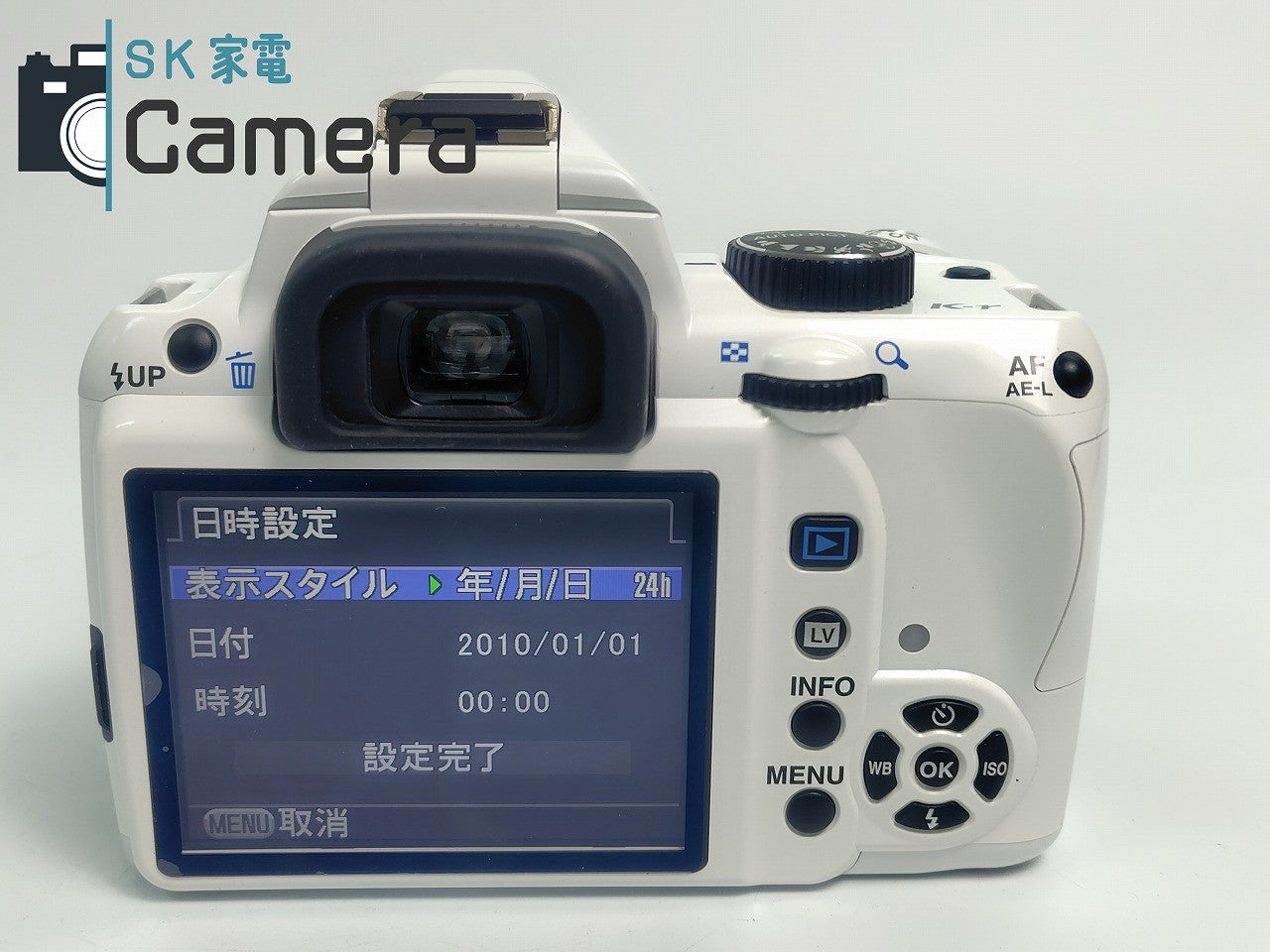 【美品】 PENTAX K-r ホワイト ペンタックス 電池付 ショット数約1200回