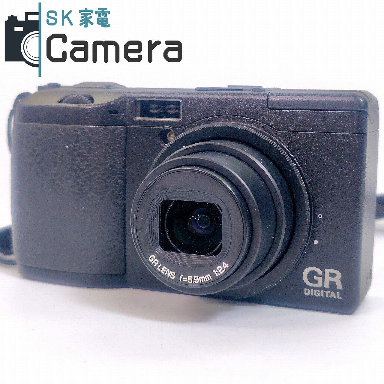 【中古】 初代 RICOH GR DIGITAL 5.9mm F2.4 互換性電池 SD2GB 付 リコー コンパクトデジタルカメラ 単四電池でも動きます
