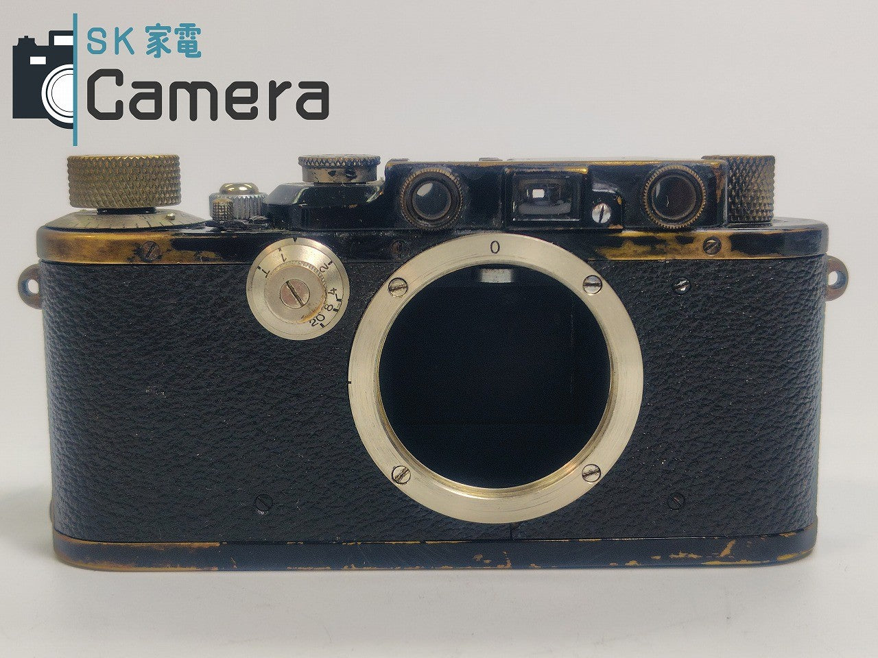 【中古】 LEICA DIII ライカ バルナックライカ DⅢ ブラック III型 シリアル132XXX 動作品