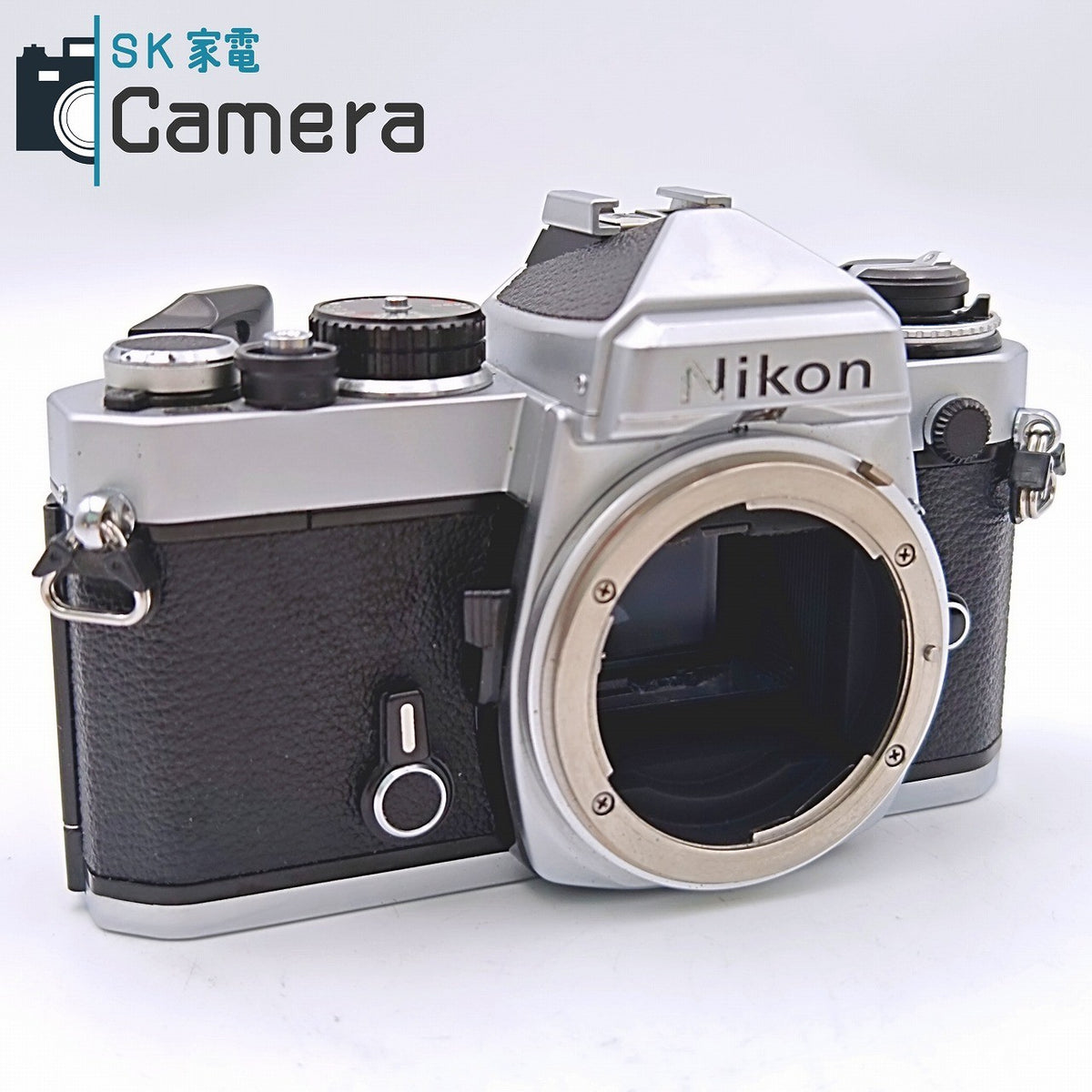 【中古】 Nikon FE シルバー シャッター 露出 動作 ニコン ボディキャップ付