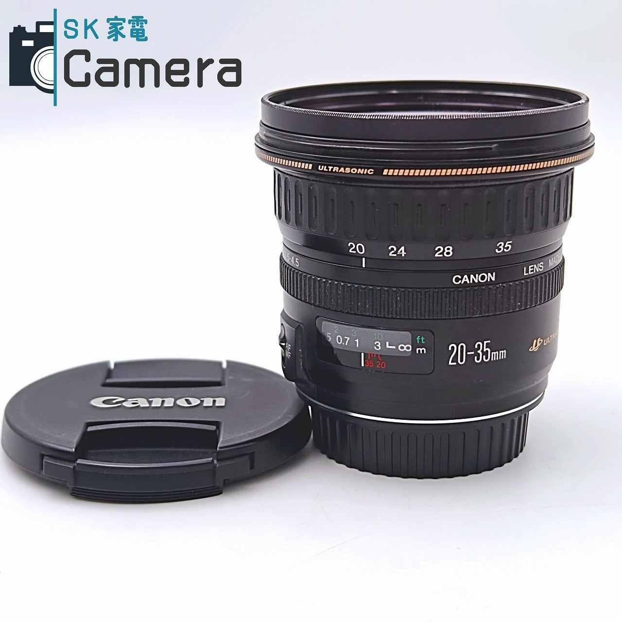 【中古】 Canon EF 20-35mm F3.5-4.5 USM キャノン キャップ フィルター 付 良