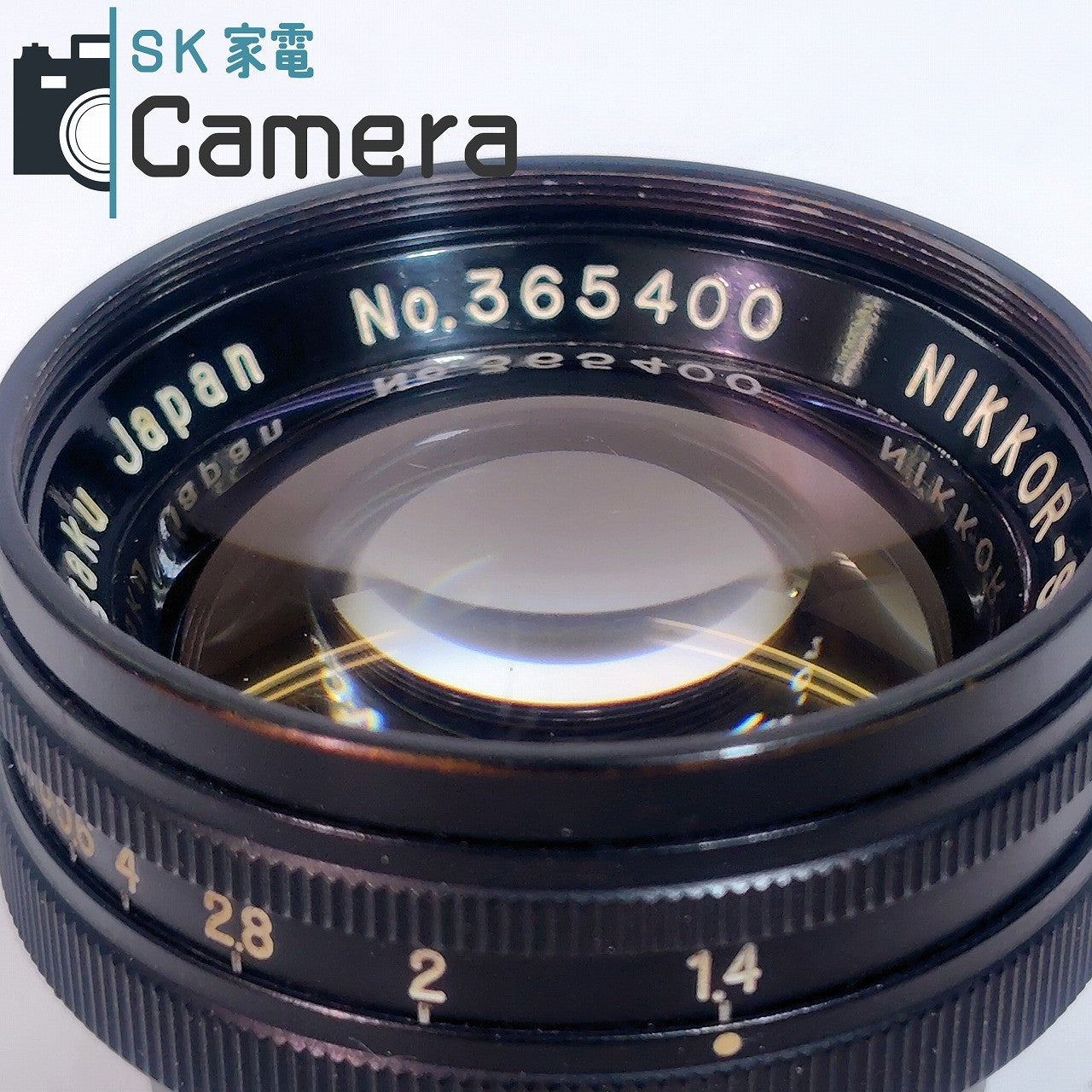 Nikon NIKKOR-S・C 5cm F1.4 軽量 アルミ オールブラック 2025年5月清掃済 ニコン Sマウント フードUS.PAT. J.PAT.PEND. 付