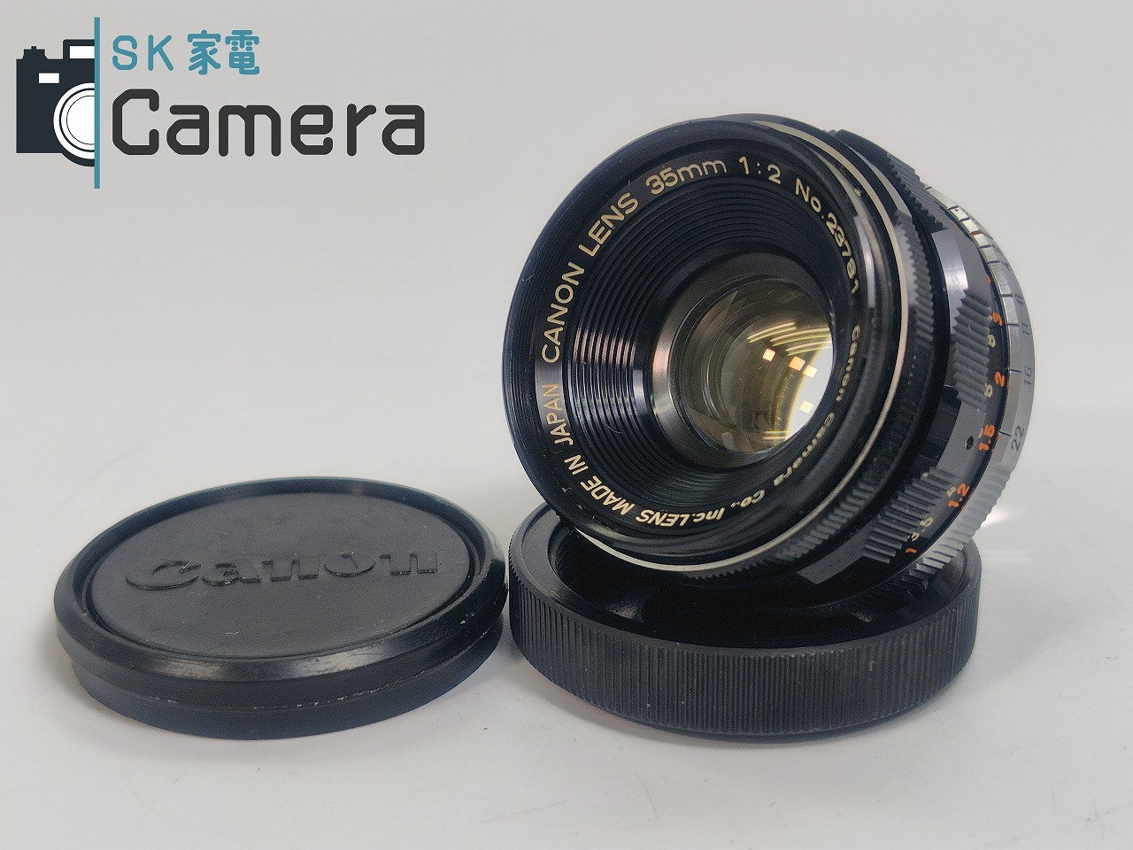 【中古】 Canon LENS 35mm F2 L39 2024年12月 清掃 キャノン キャップ付