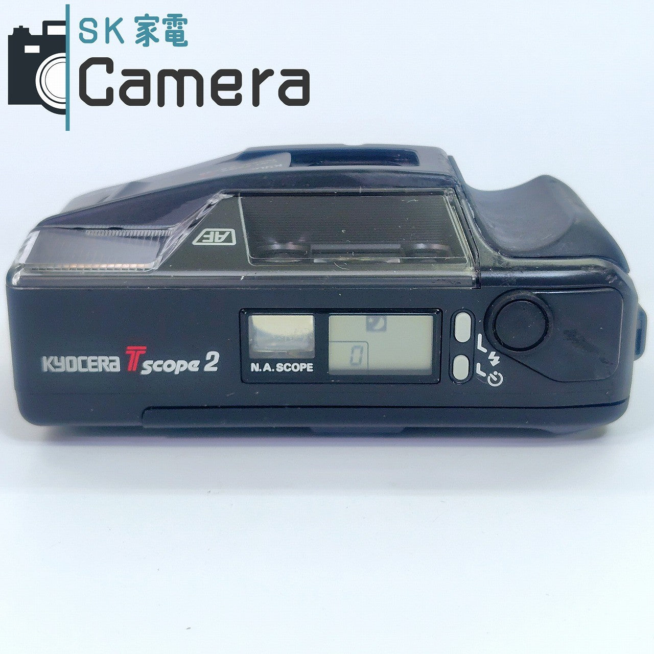 【中古】 KYOCERA Tscope2 京セラ T スコープ2 コンパクトフィルムカメラ テスト用フィルムにて確認済