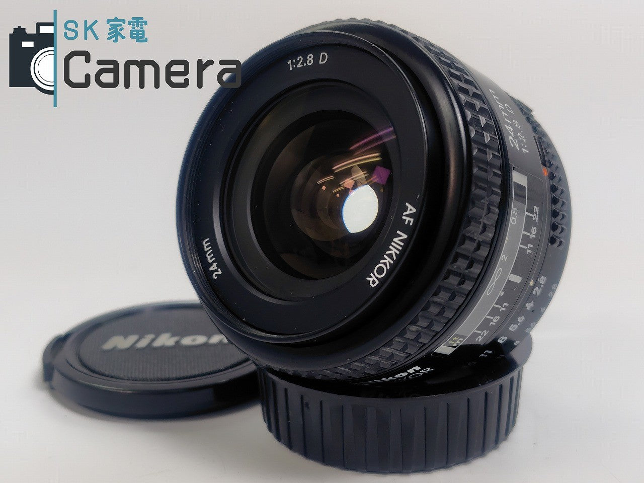 【良品】 Nikon AF NIKKOR 24mm F2.8 D ニコン キャップ付
