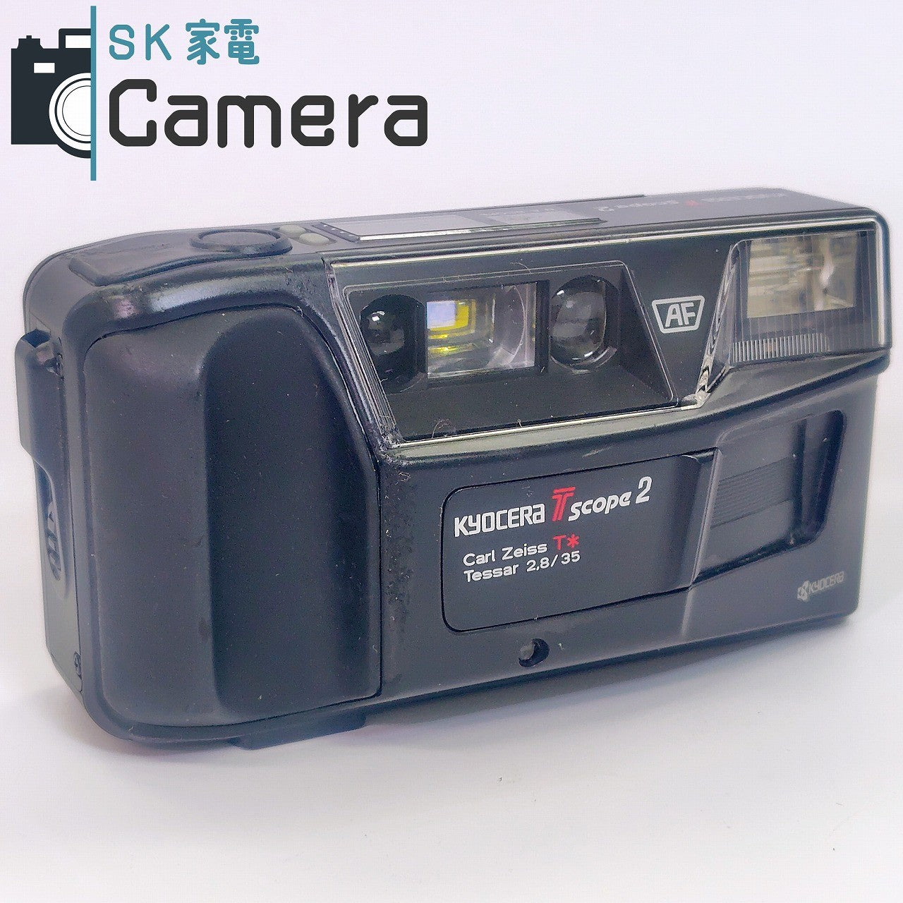 【中古】 KYOCERA Tscope2 京セラ T スコープ2 コンパクトフィルムカメラ テスト用フィルムにて確認済