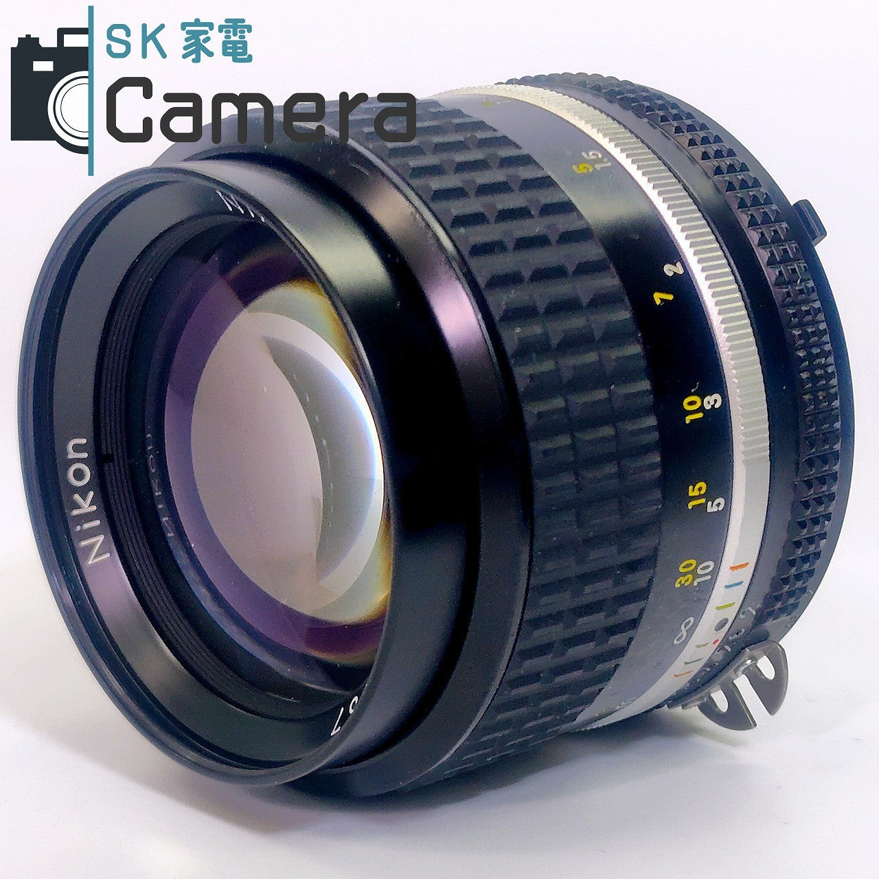 Nikon NIKKOR 85mm F2 Ai-s HS-10 フード キャップ フィルター付 ニコン 美品