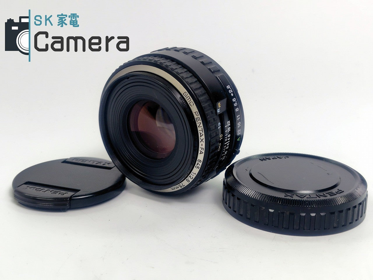 【美品】 PENTAX SMC PENTAX-FA 645 75mm F2.8 ペンタックス 中判カメラ用 キャップ付