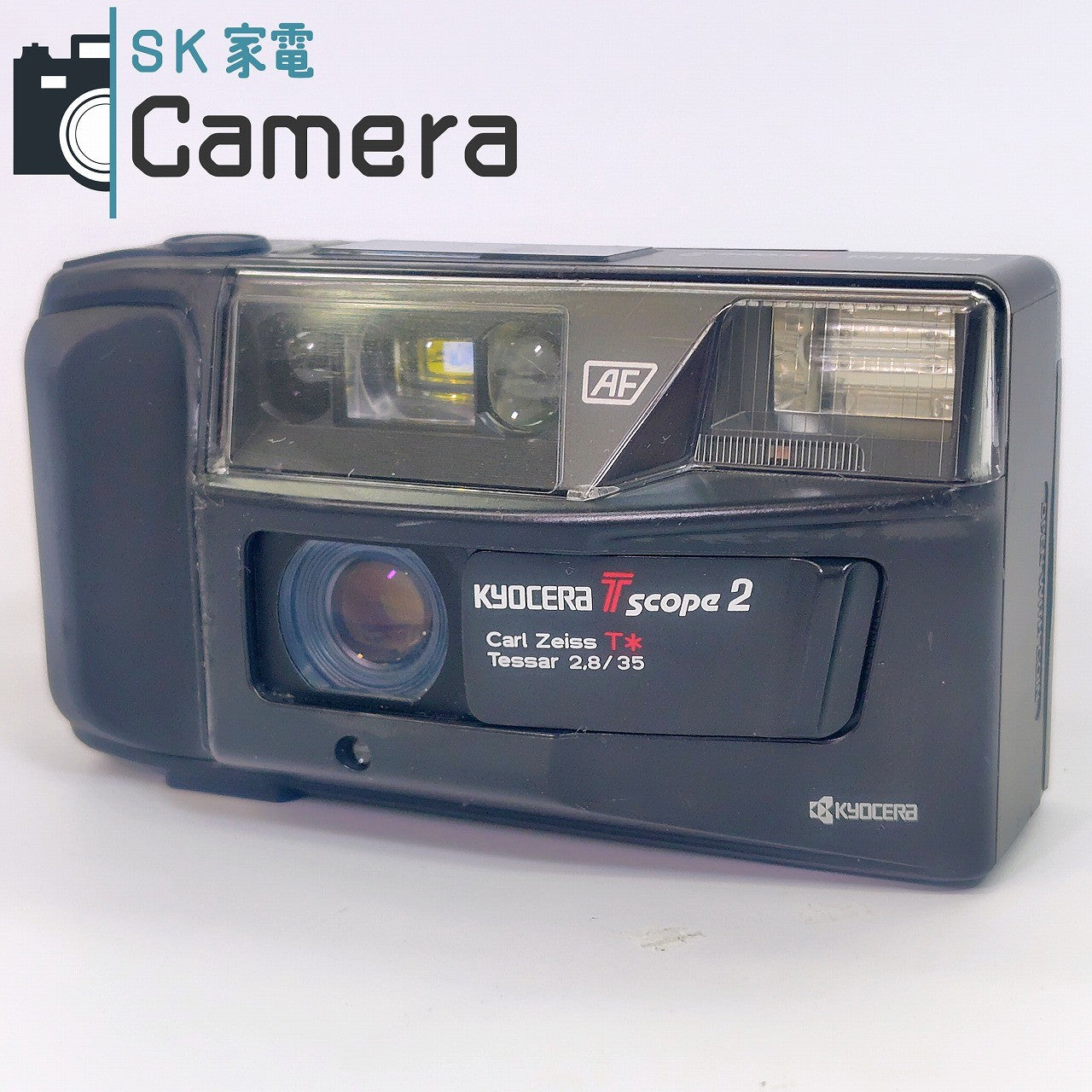 【中古】 KYOCERA Tscope2 京セラ T スコープ2 コンパクトフィルムカメラ テスト用フィルムにて確認済