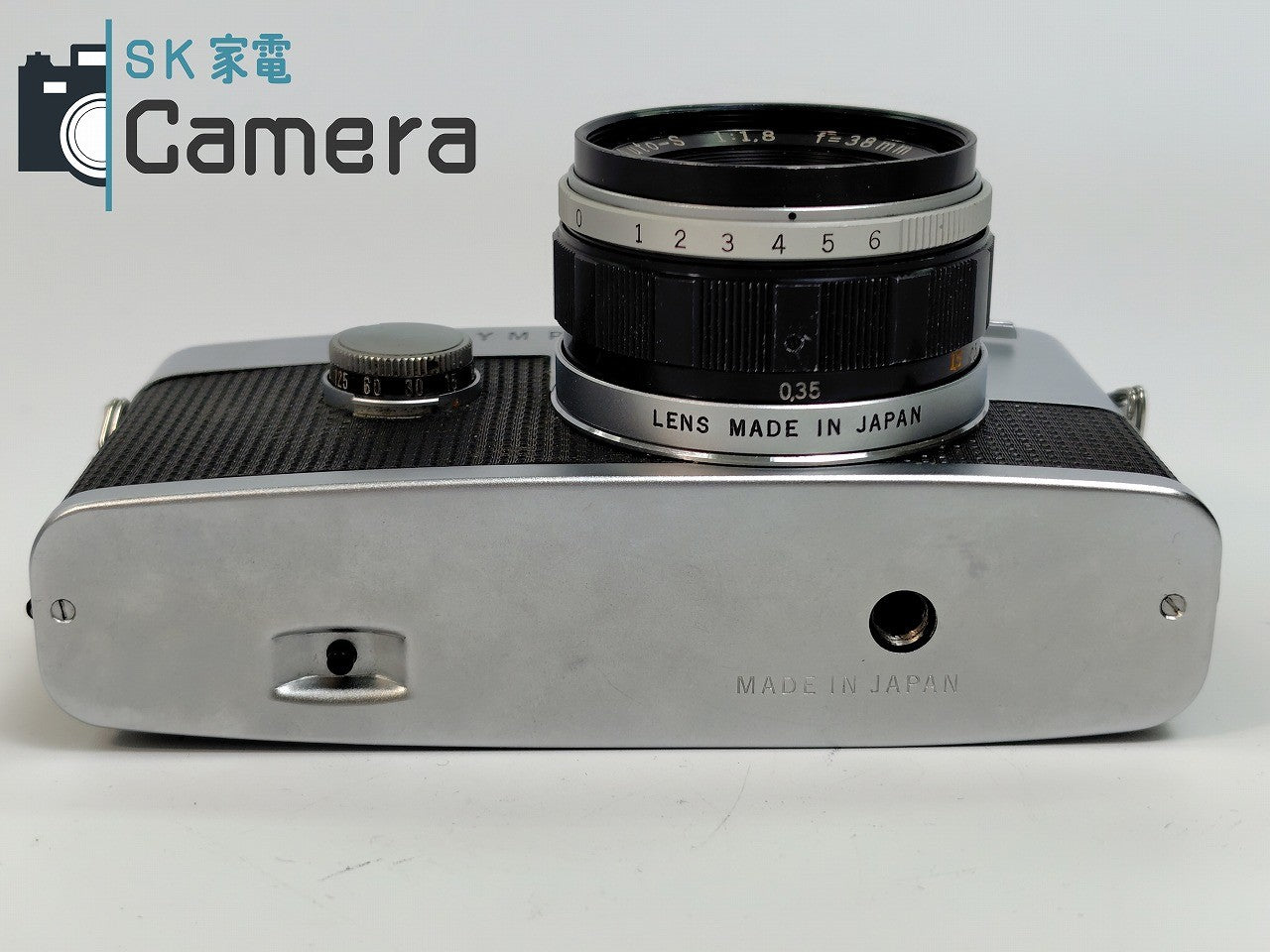 【実用】 OLYMPUS-PEN F PEN-FV F.Zuiko Auto-s 38mm F1.8 オリンパス 2024年8月修理済 30日保証 ペン 美品