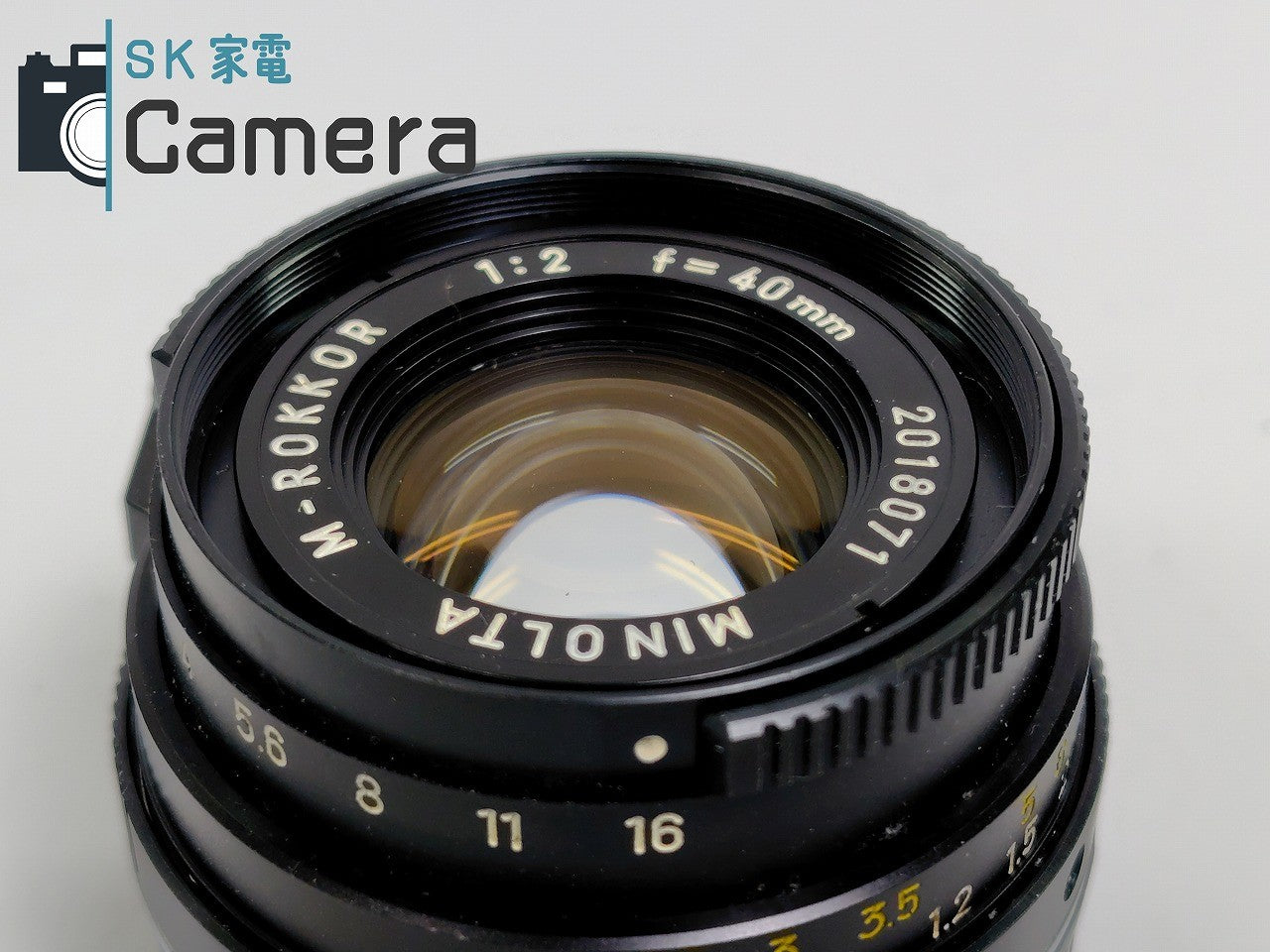 【良品】 MINOLTA M-ROKKOR 40mm F2 Mマウント ミノルタ