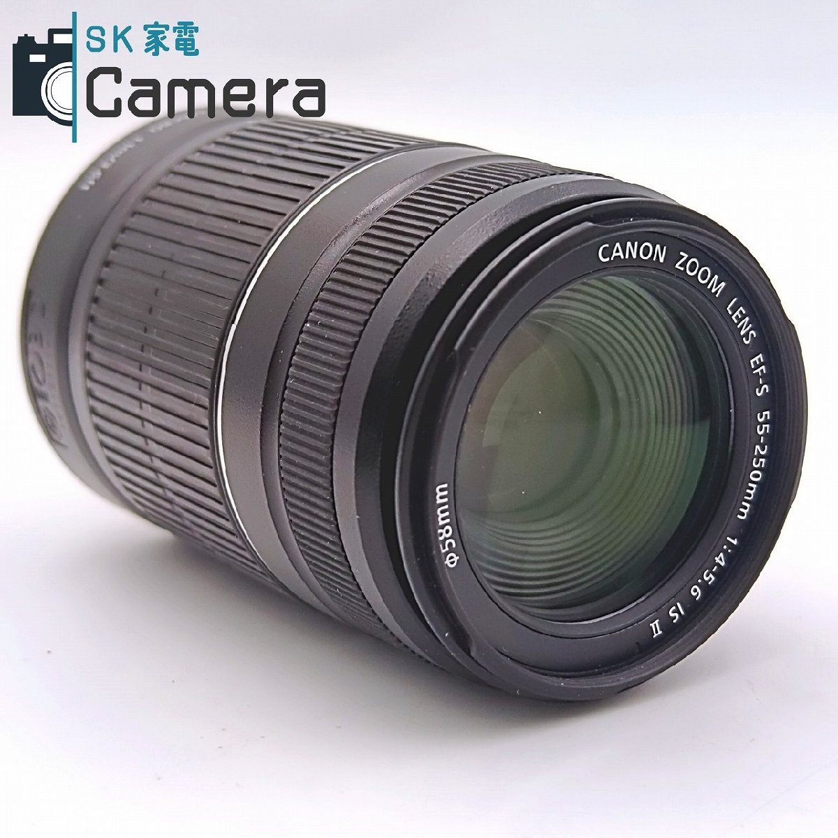Canon EF-S 55-250mm F4-5.6 IS II ET-60 フード キャップ付 美品 キャノン
