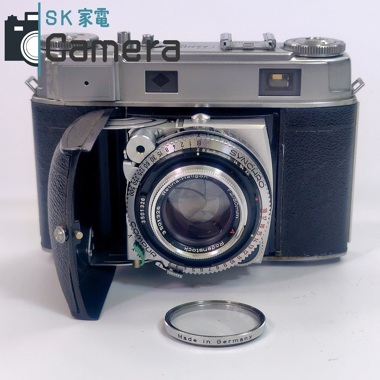 【中古】 Kodak Retina IIIc Rodenstock Heligon C 50mm F2 コダック レチナ ローデンシュトック ヘリゴン シャッター 露出 動作 希少