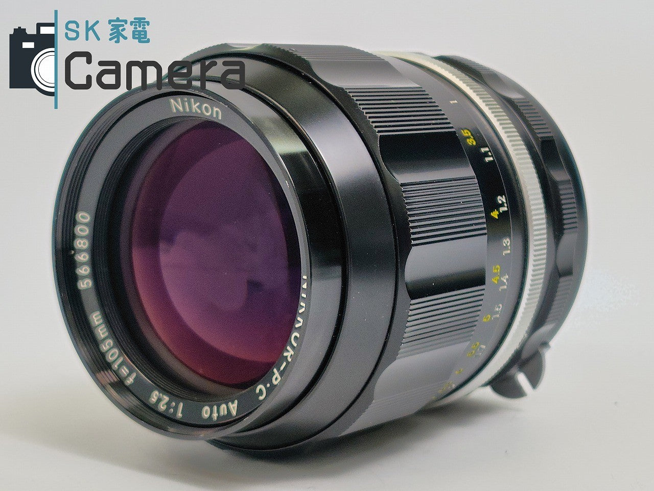 【美品】 Nikon NIKKOR-P・C 105mm F2.5 非Ai HS-4 フード フィルター付 ニコン