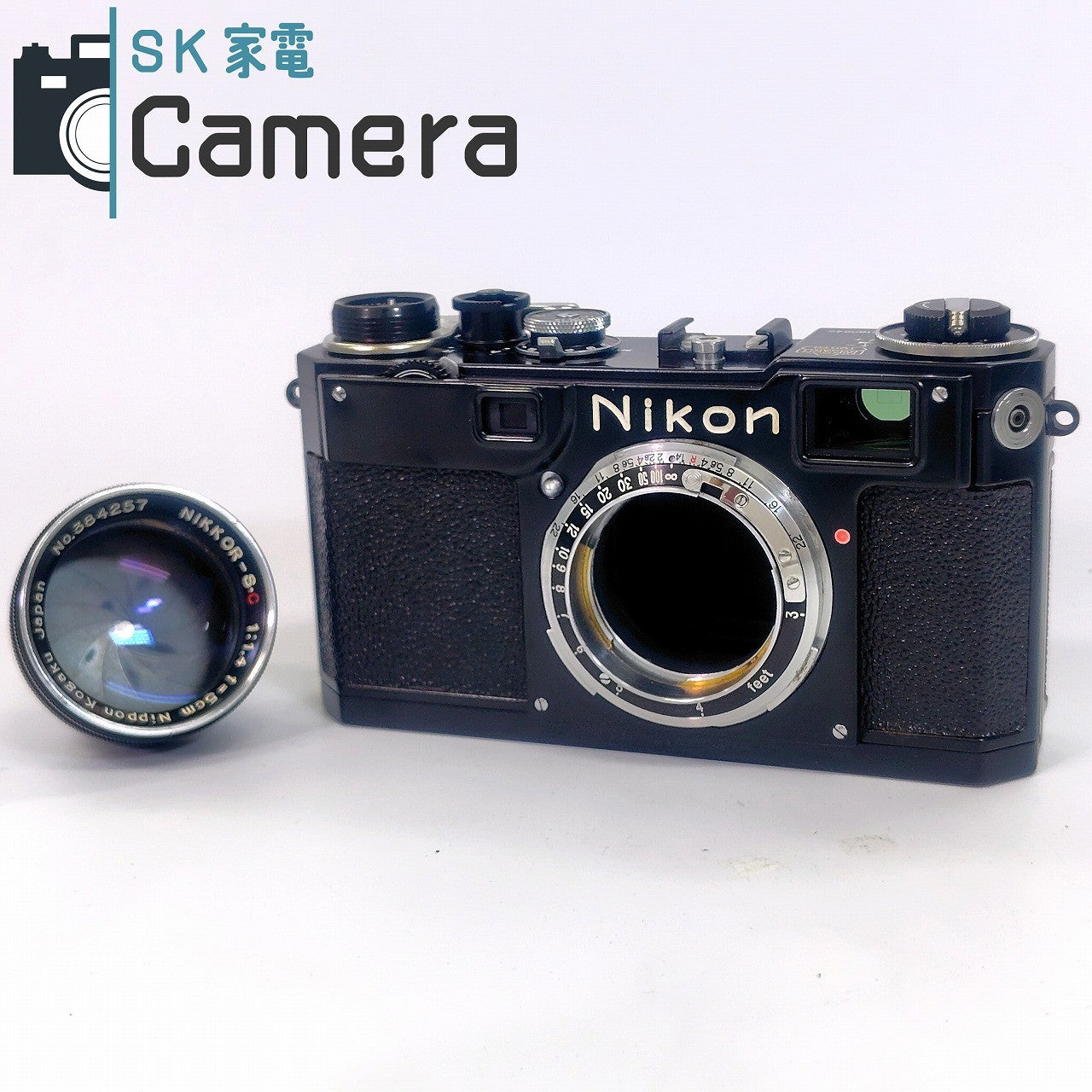 Nikon S2 後期 NIKKOR-S・C 5cm F1.4 ブラック キィートスさんにてOH済 レンジファインダー オリジナル BLACK 30日保証 美品