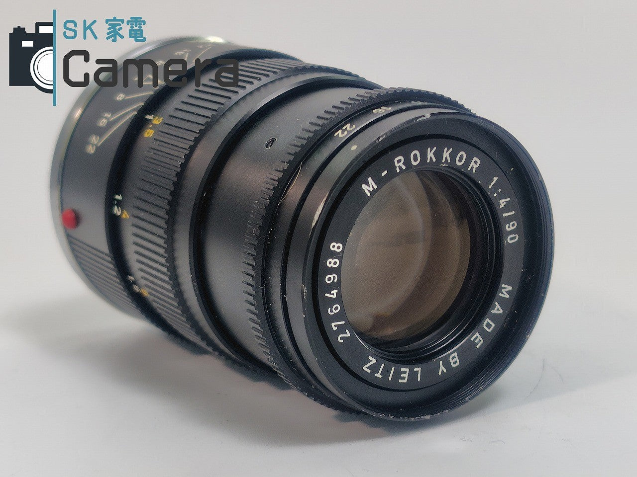 【中古】 MINOLTA M-ROKKOR 90mm F4 2024年12月清掃 Leitz Mマウント ミノルタ キャップ付き
