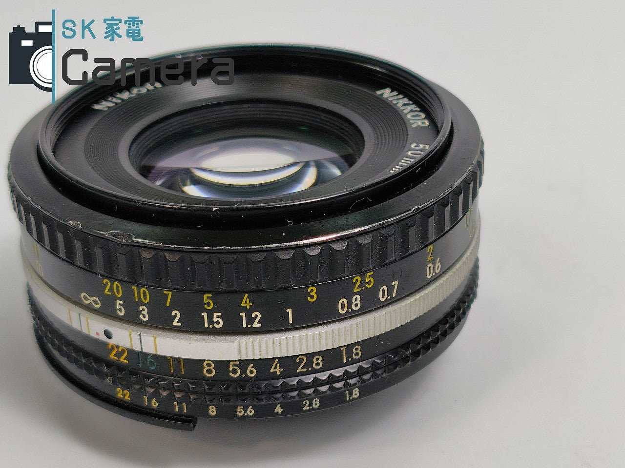 【中古】 Nikon NIKKOR 50mm F1.8 Ai-s パンケーキ キャップ付 ニコン 実用