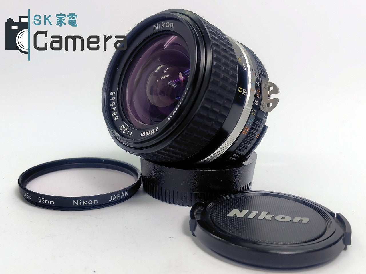 【美品】 Nikon NIKKOR 28mm F2.8 Ai-s ニコン キャップ フィルター 付
