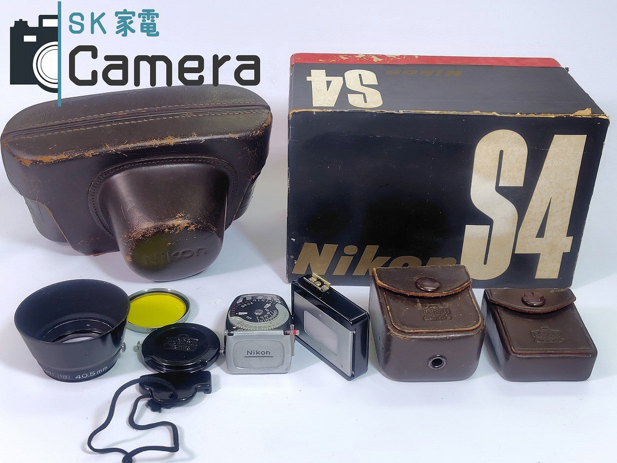 Nikon S4 NIKKOR-H 5cm F2 Nikon S用メーター 露出計 ブースター 元箱 フード キャップ付 2025年7月修理 ニコン