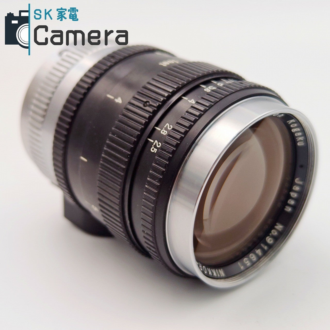 【中古】 NIKON NIKKOR-P・C 10.5cm F2.5 L39 ニコン 2026年1月清掃済 Nippon Kogaku カラーフィルター付