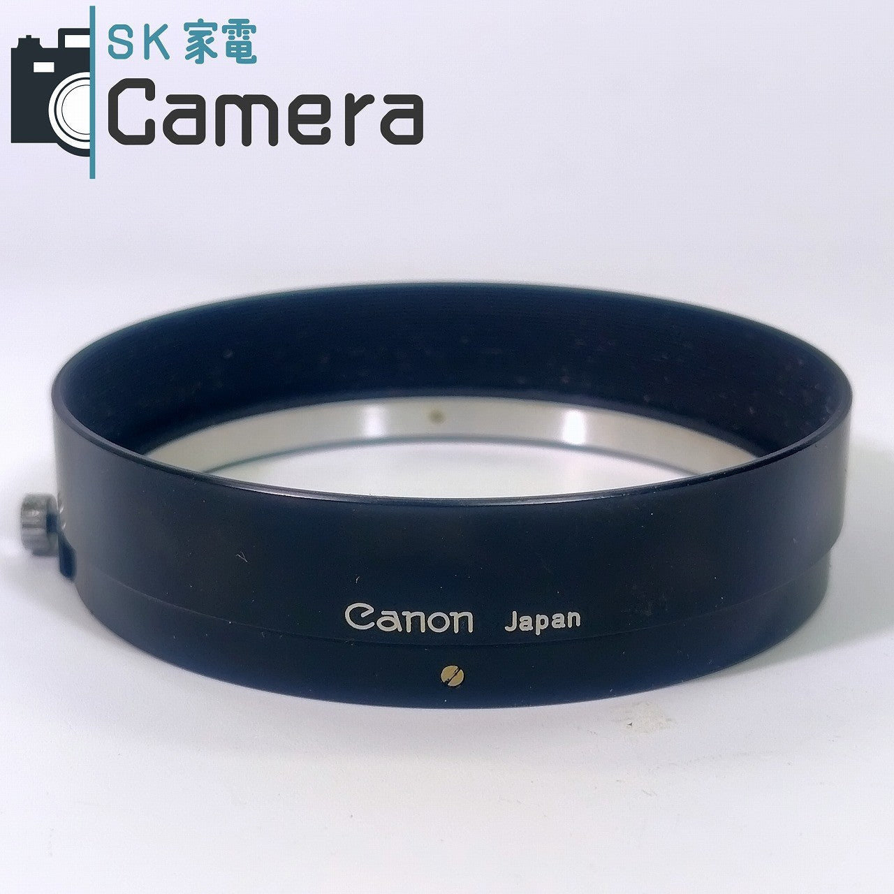 Canon LENS 50mm F0.95 用 レンズフード ストラップ付革ケース 付属 美品 キャノン フード