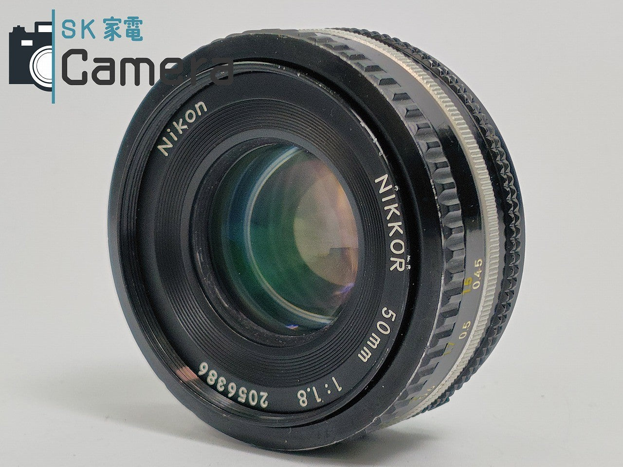 【中古】 Nikon NIKKOR 50mm F1.8 Ai-s パンケーキ キャップ付 ニコン 実用