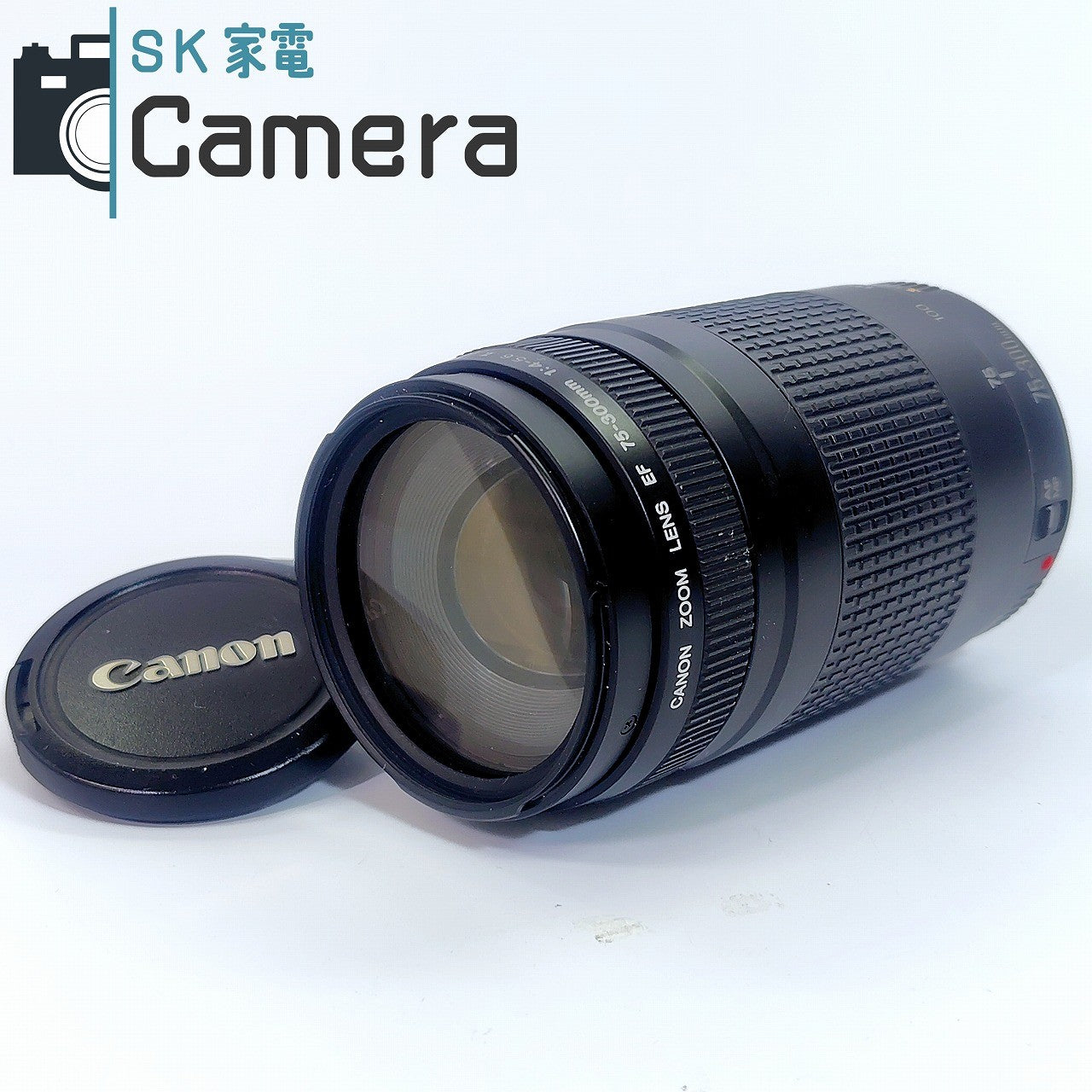【中古】 Canon EF 75-300mm F4-5.6 II キャノン キャップ 付 #22