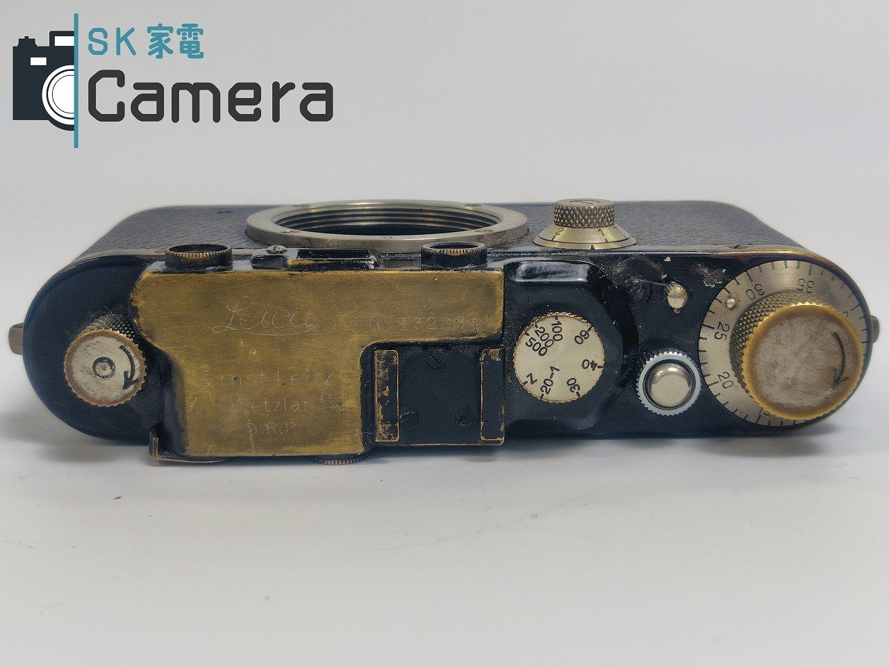 【中古】 LEICA DIII ライカ バルナックライカ DⅢ ブラック III型 シリアル132XXX 動作品