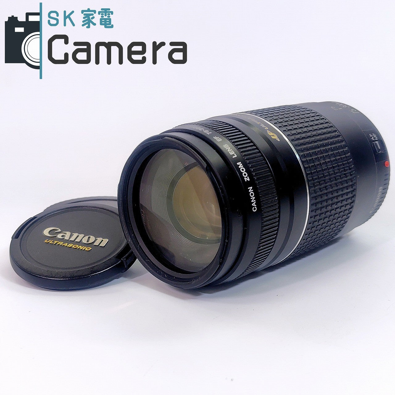 中古】 Canon EF 75-300mm F4-5.6 III USM キャノン キャップ 付 #18 