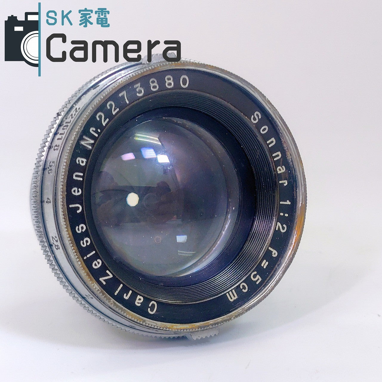 【中古】 Carl Zeiss Jena Sonnar 5cm F2 カールツァイス イエナ CONTAX コンタックス