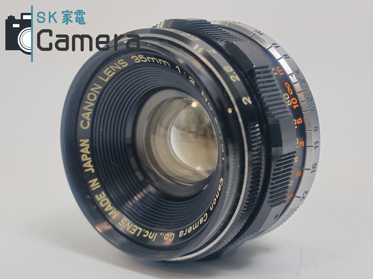 【中古】 Canon LENS 35mm F2 L39 2024年12月 清掃 キャノン キャップ付