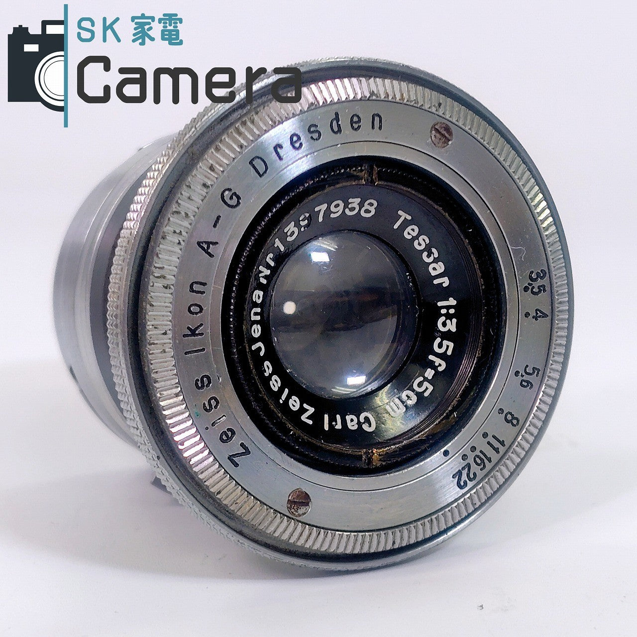 【中古】 ZEISS IKON A-G Dresden Carl Zeiss Tessar 5cm F3.5 コンタックス C 沈胴