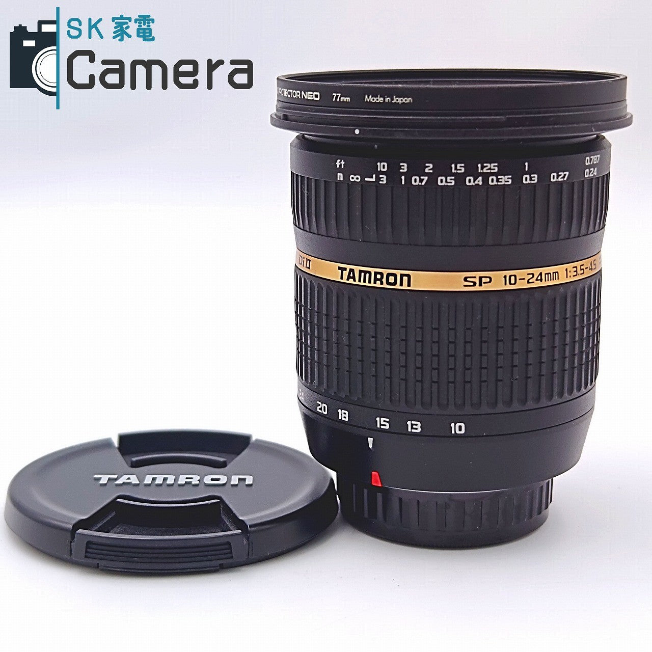 【中古】 TAMRON SP DiII 10-24mm F3.5-4.5 B001 ペンタックス用 Kマウント タムロン キャップ付 良