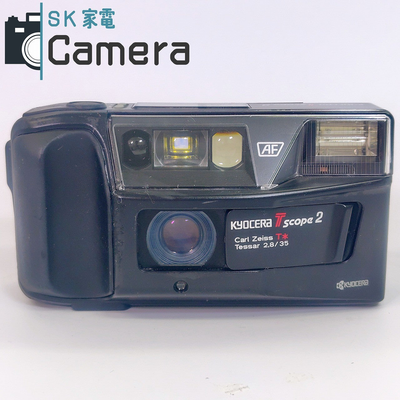 【中古】 KYOCERA Tscope2 京セラ T スコープ2 コンパクトフィルムカメラ テスト用フィルムにて確認済