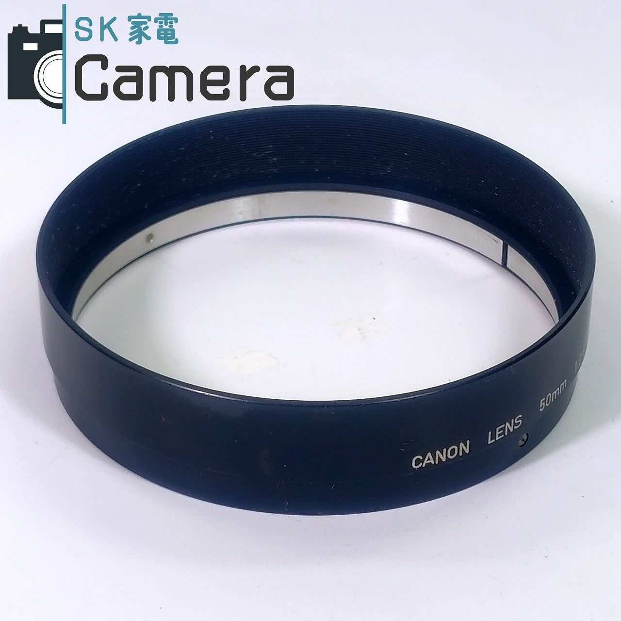 Canon LENS 50mm F0.95 用 レンズフード ストラップ付革ケース 付属 美品 キャノン フード