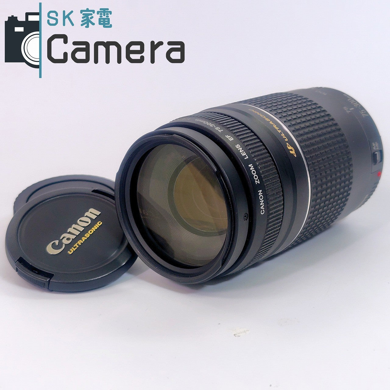 【中古】 Canon EF 75-300mm F4-5.6 III USM キャノン キャップ フィルター付 #16