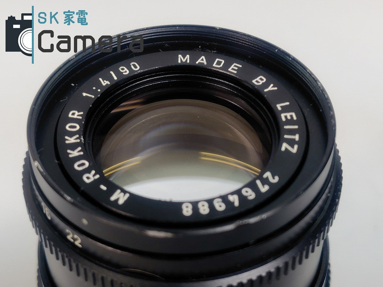 【中古】 MINOLTA M-ROKKOR 90mm F4 2024年12月清掃 Leitz Mマウント ミノルタ キャップ付き