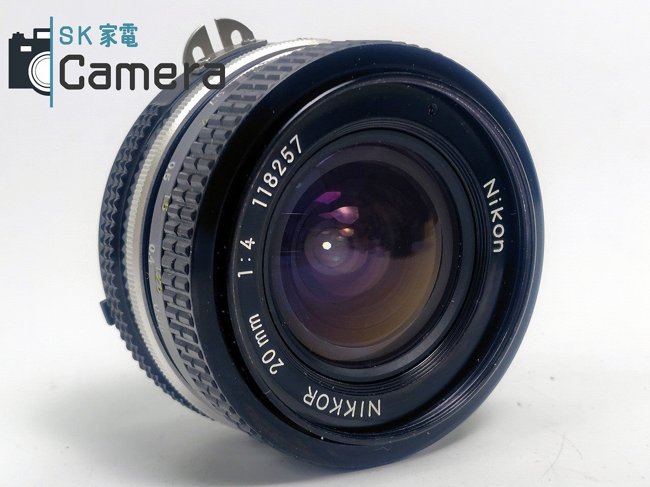 【良品】 Nikon NIKKOR 20mm F4 Ai キャップ付 ニコン