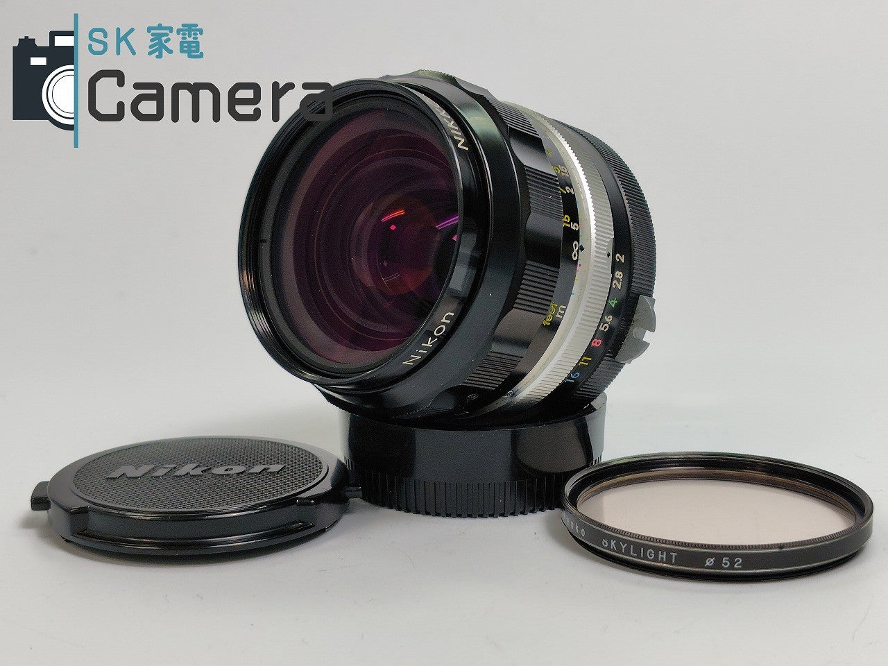 【美品】 Nikon NIKKOR-O・C Auto 35mm F2 非Ai キャップ フード 付 ニコン