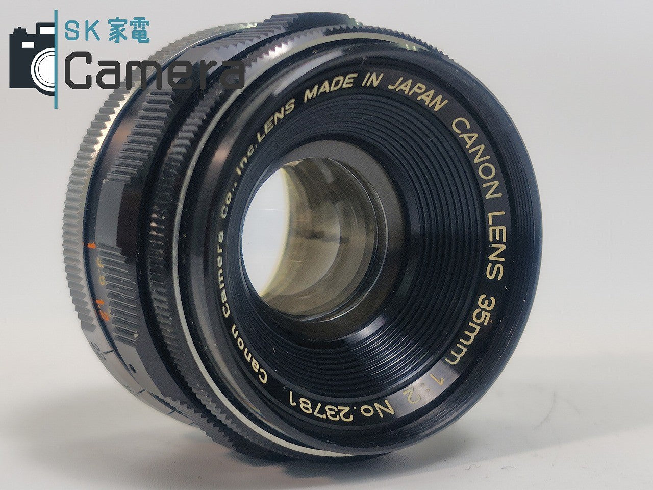 【中古】 Canon LENS 35mm F2 L39 2024年12月 清掃 キャノン キャップ付