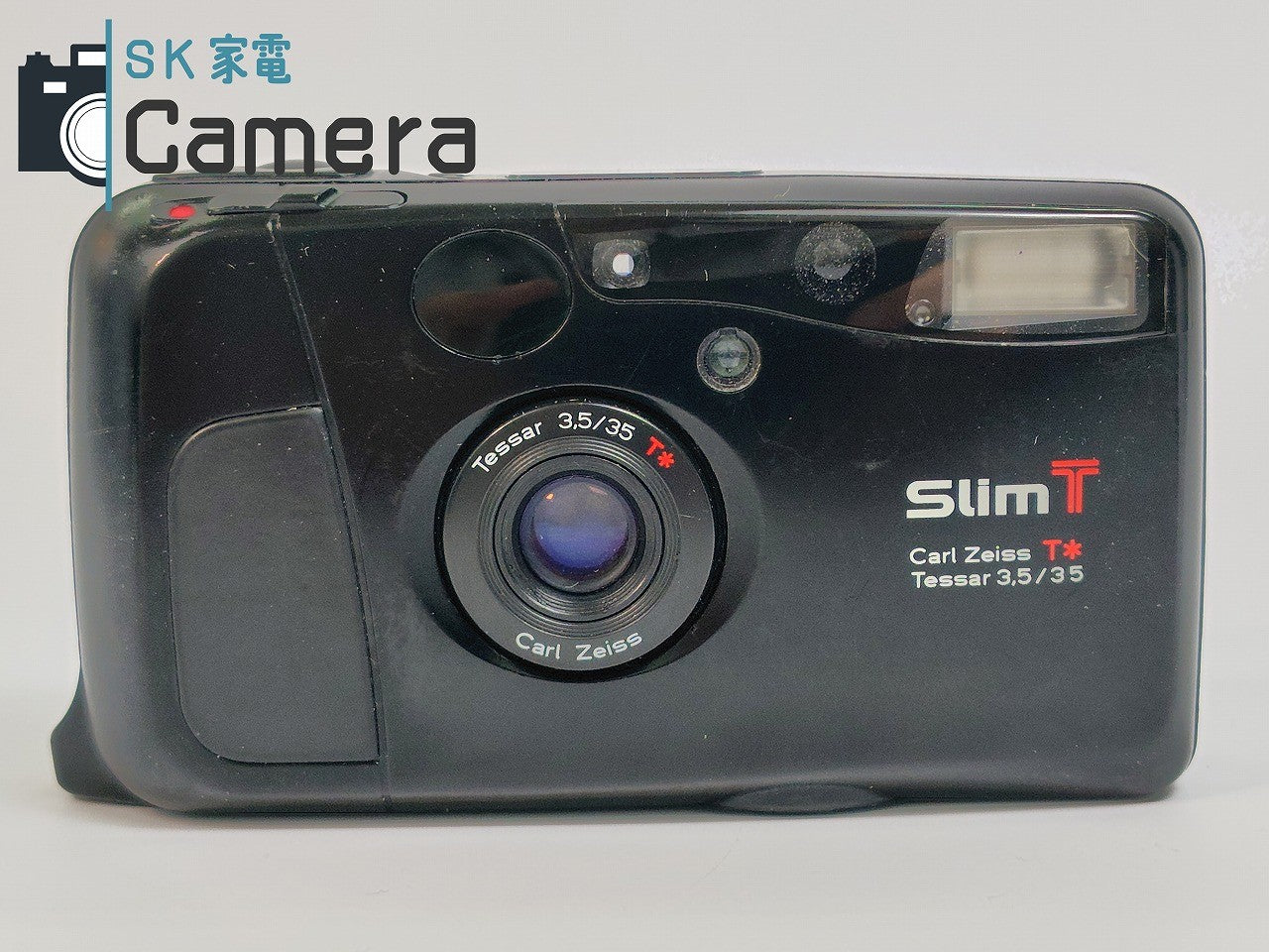 【実用】 KYOCERA Slim T 京セラ スリム T コンパクトフィルムカメラ Carl Zeiss Tessar 35mm F3.5 T* SlimT ブラック