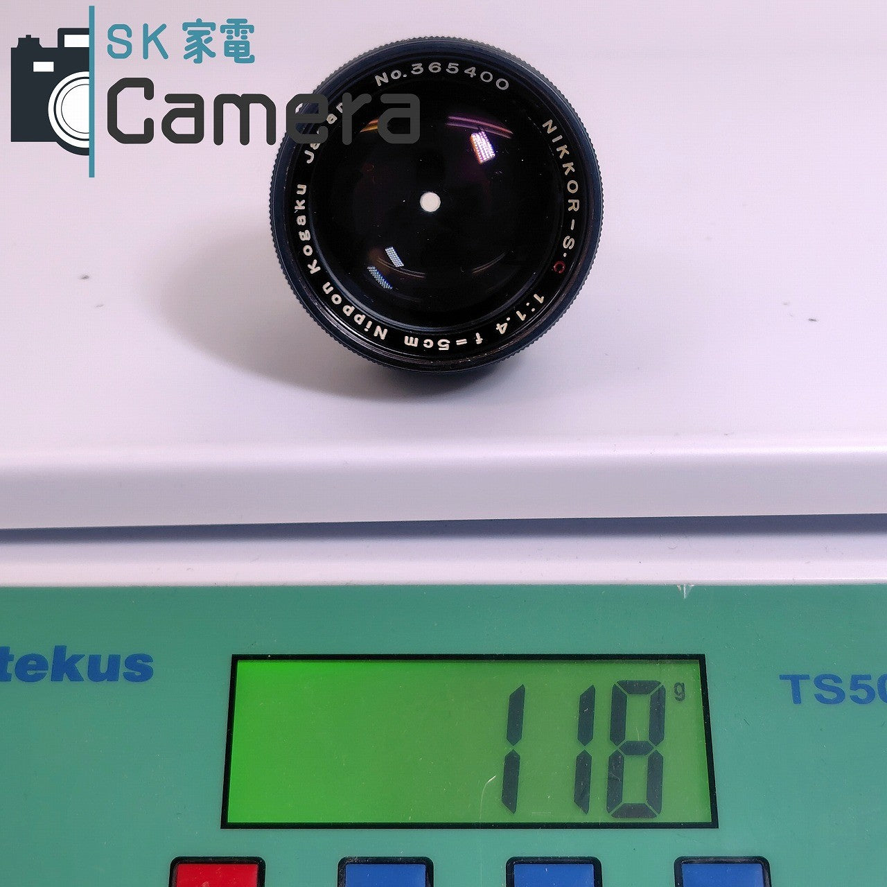 Nikon NIKKOR-S・C 5cm F1.4 軽量 アルミ オールブラック 2025年5月清掃済 ニコン Sマウント フードUS.PAT. J.PAT.PEND. 付